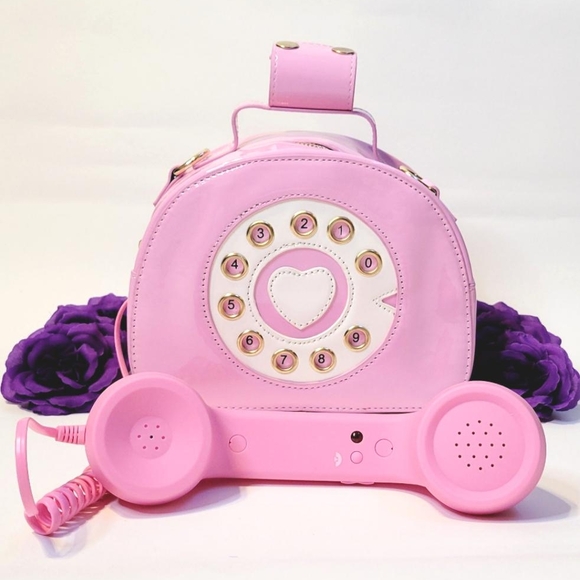 Pink Retro Telephone Handbag - Picture 3 of 3